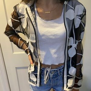 Dolce Cabo mesh jacket with flowers